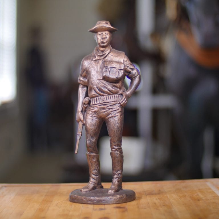 Buffalo Soldier Statue Front View