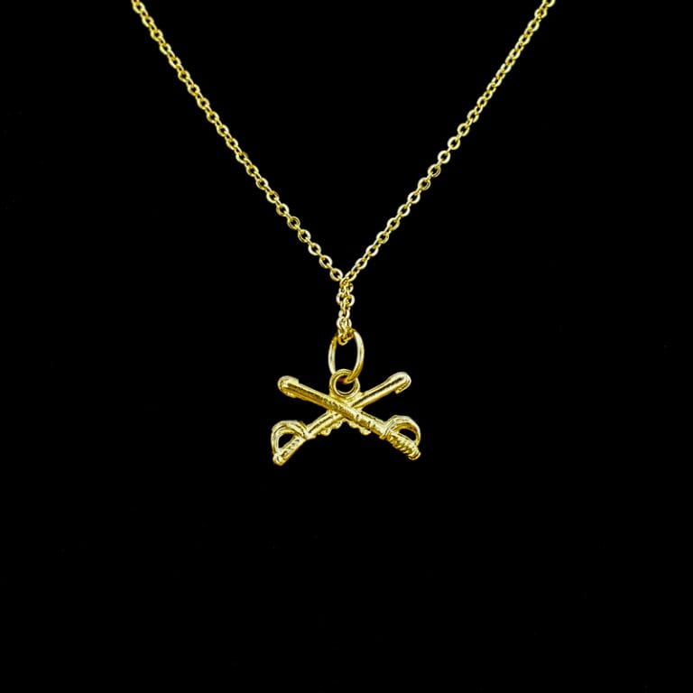 Crossed Saber Necklace