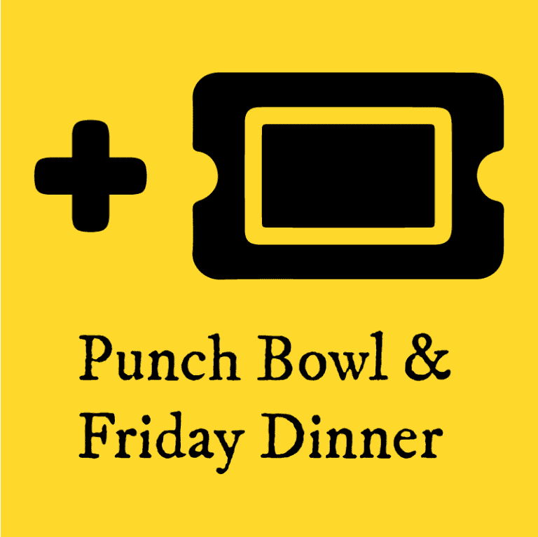 Plus One Ticket Icon for Punch Bowl & Friday Dinner