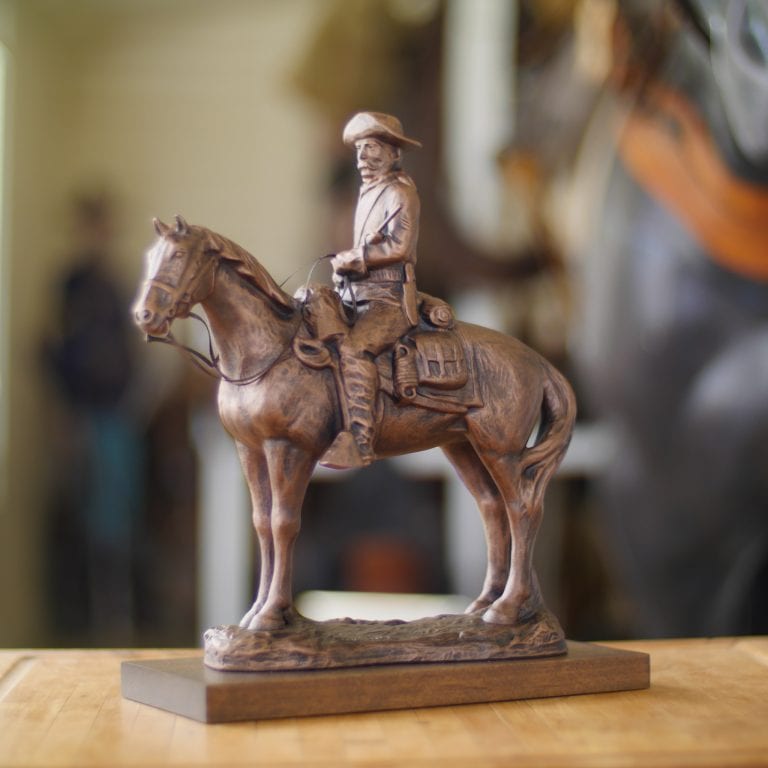 Old Trooper Statue - Ft Riley's Old Bill Front View