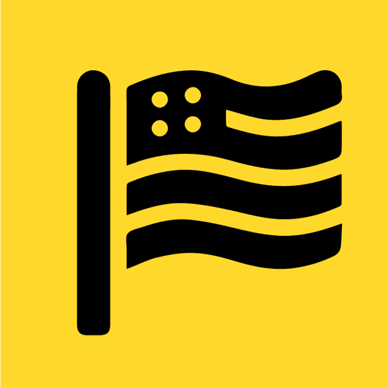 Lifetime membership icon of the US Flag